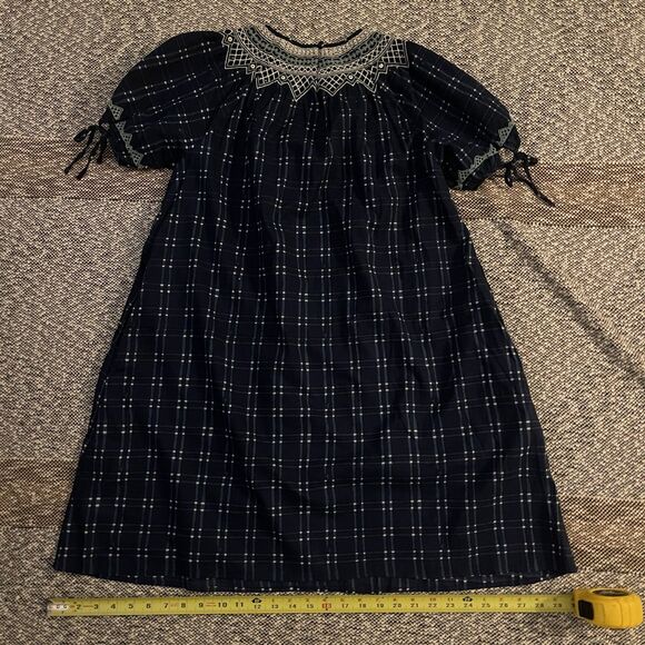 Madewell Gingham Babydoll Dress w Decorative Yoke 100% Cotton XS - Picture 4 of 4